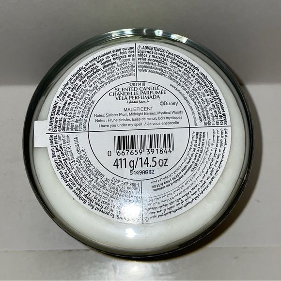 Bath & Body Works Disney Villains Maleficent Scented Candle 3 Wick Discontinued - Picture 7 of 8